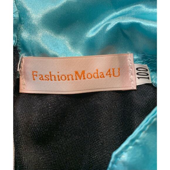 Disney Frozen Anna Costume Dress Girls Size 4-6 Long Sleeve Blue Red Princess - Picture 11 of 12